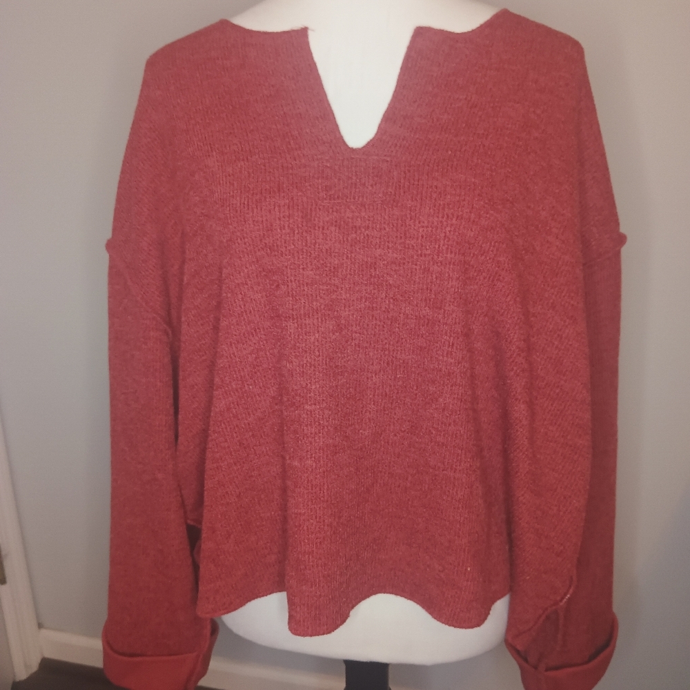 Urban Outfitters Oversized Raw Edge Knit Top